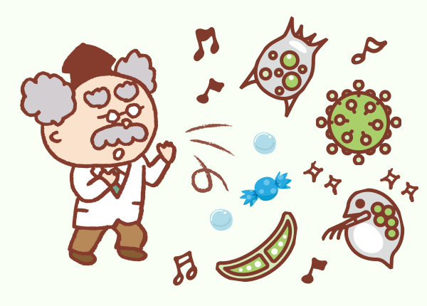 ③元気がなくなったら、元気印の飴を上げるとモリモリ元気に!!